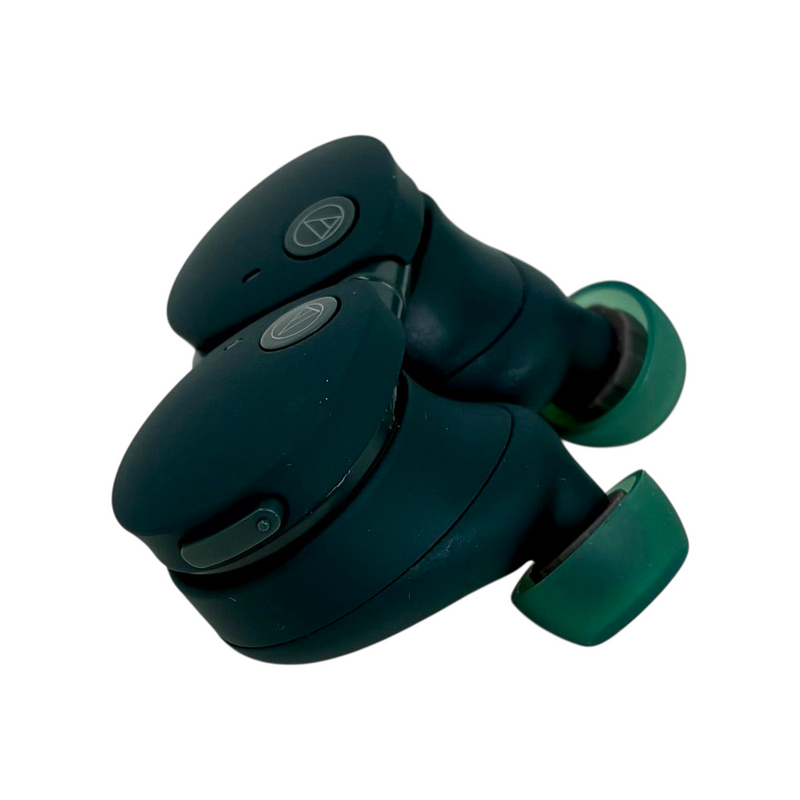 audio-technica 完全ワイヤレスイヤホン SOLID BASS ATH-CKS50TW2 グリーン マイク搭載 防塵・防水設計 自動オン、オフ機能搭載2024年 オーディオテクニカ 【103076433006】