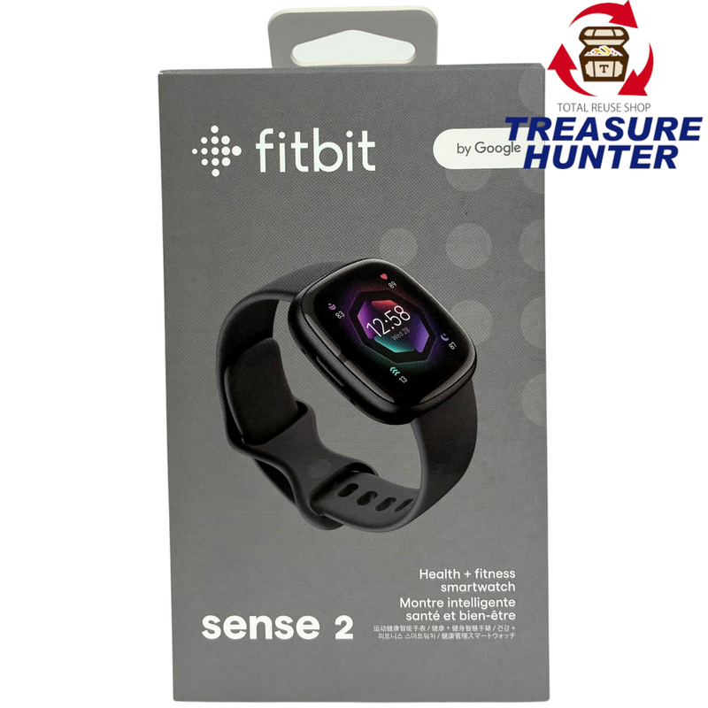 fitbit スマートウォッチ Sense2 シャドーグレー/グラファイトアルミニウム FB521BKGB-FRCJK Suica対応 GPS搭載 2022年 フィットビット 【103076956002】