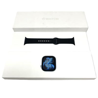Apple Watch Series11 GPSモデル 46mm MEV44J/A スペースグレイアルミニウムケース ブラックスポーツバンドM/L 2025年 アップル 【103077605005】