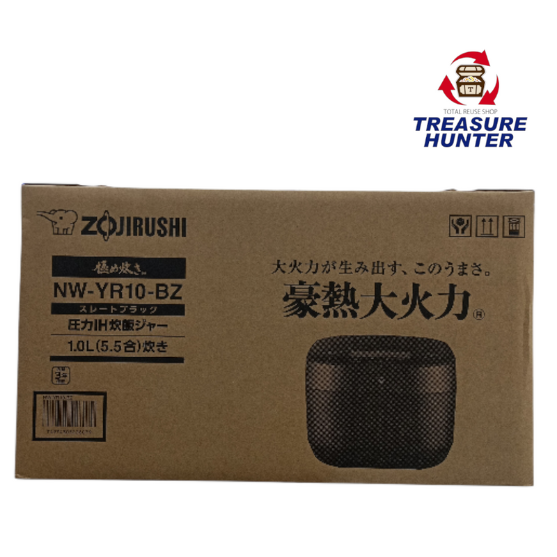 未使用 象印 圧力IH炊飯ジャー 5.5合炊き NW-YC10-BZ  豪熱大火力 炊飯器 スレートブラック  【103078438002】