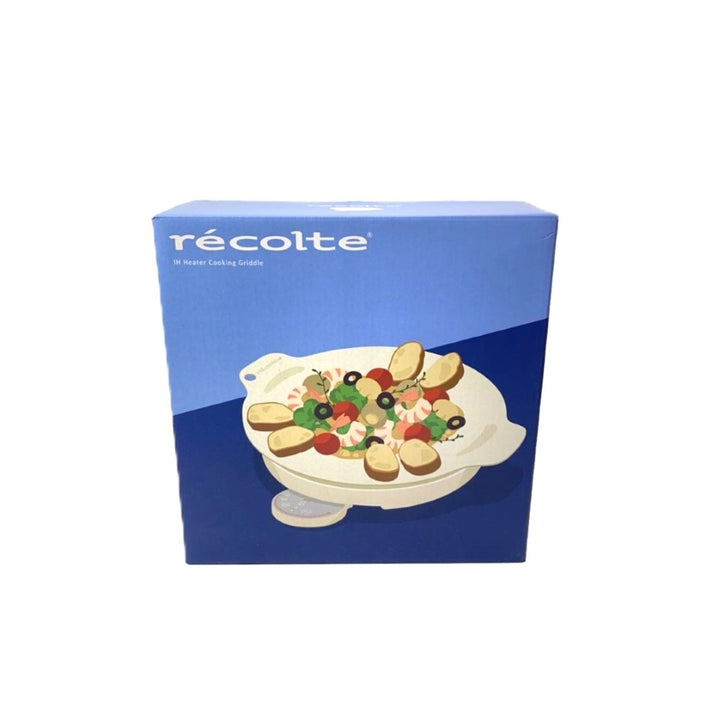 recolte(レコルト) 卓上IHクッキンググリドル クリームホワイト RIH-1