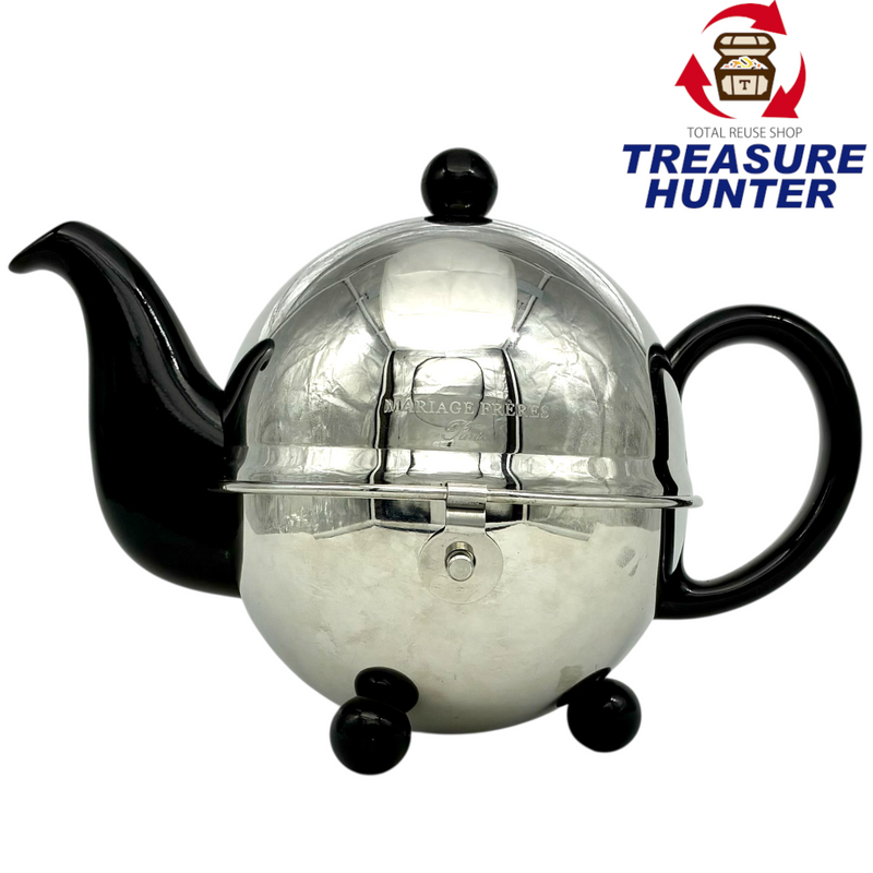 MARIAGE FRERES ティーポット アールデコ1930 0.6L ブラック×シルバー マリアージュフレール 【105049918002】