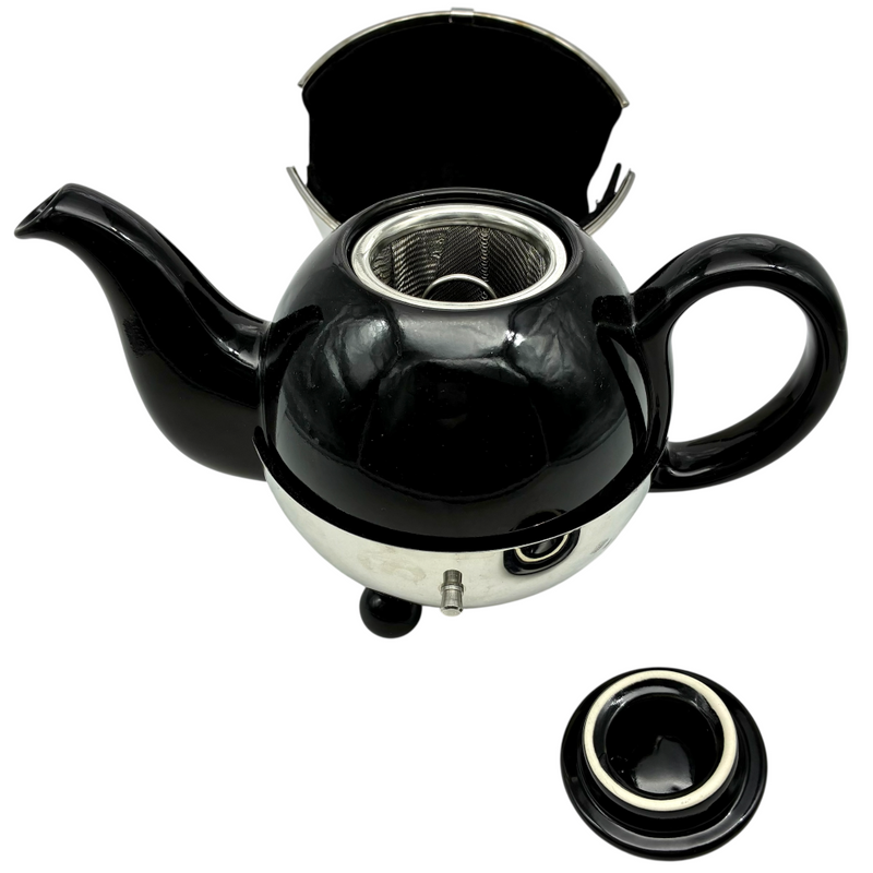 MARIAGE FRERES ティーポット アールデコ1930 0.6L ブラック×シルバー マリアージュフレール 【105049918002】