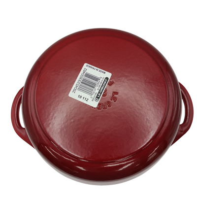 未使用品 LE CREUSET ル・クルーゼ ココット・ビス・ロンド 20cm 両手鍋 レッド IH対応 【105060121002】