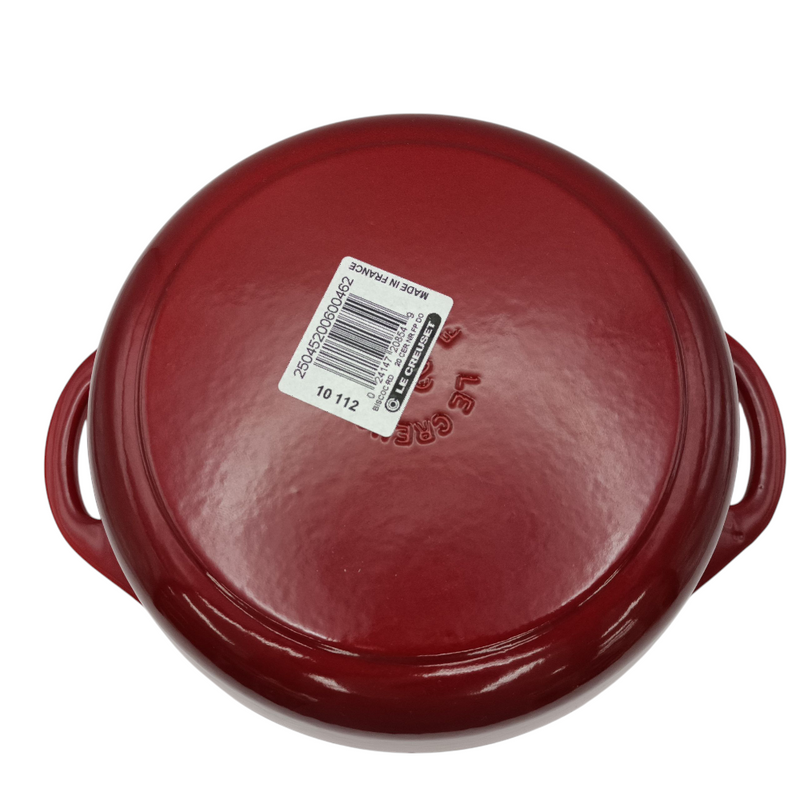 未使用品 LE CREUSET ル・クルーゼ ココット・ビス・ロンド 20cm 両手鍋 レッド IH対応 【105060121002】