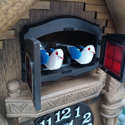 中古 RHYTHM 鳩時計 4MJ236RH カッコー クロック 壁掛け 振り子 時計 木製 CITIZEN 【105060316002】