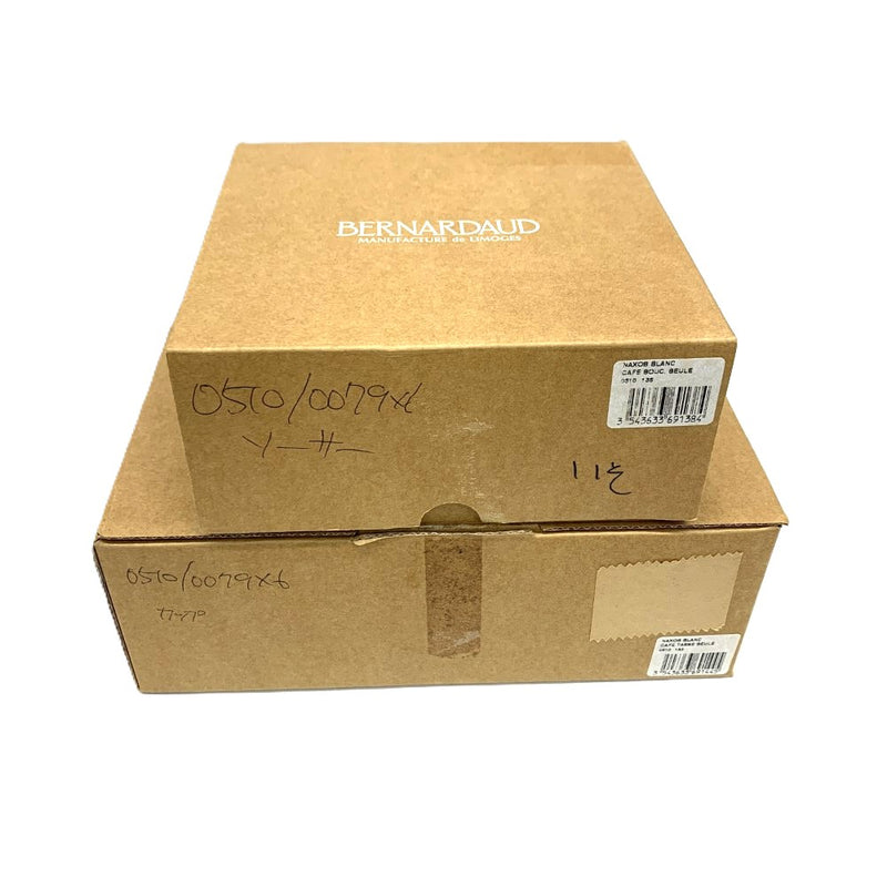 BERNARDAUD (ベルナルド) NAXOS エスプレッソカップ&ソーサー 6客セット ナクソス 未使用品 【106040908003】