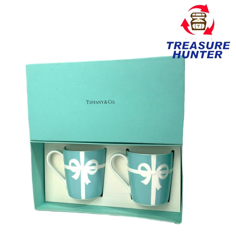 TIFFANY&Co.(ティファニー) ブルーリボンボックス ペア マグカップ  箱あり 未使用展示品 【106053536003】
