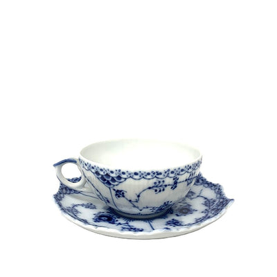 ROYAL COPENHAGEN(ロイヤルコペンハーゲン) ブルーフルーテッド フルレース カップ＆ソーサー 1客 【106054088003】