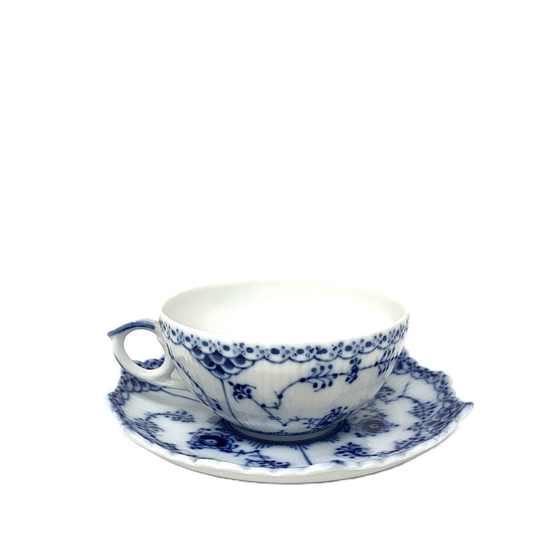 ROYAL COPENHAGEN(ロイヤルコペンハーゲン) ブルーフルーテッド フルレース カップ＆ソーサー 1客 【106054088003】