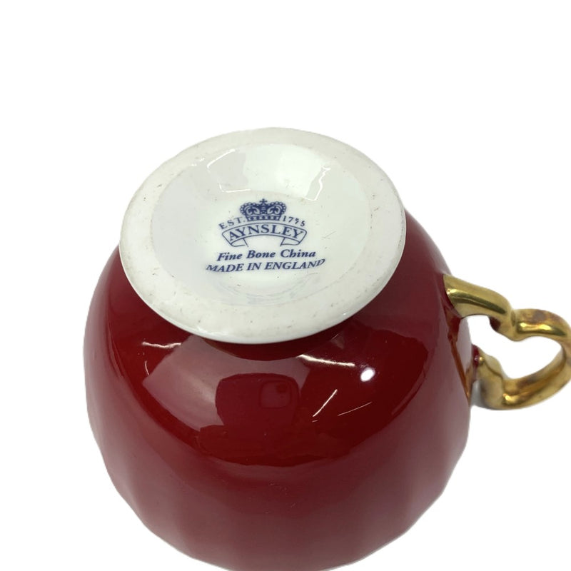 Aynsley(エインズレイ) オーバン オーチャードゴールド レッド カップ＆ソーサー 未使用展示品 【106054091003】