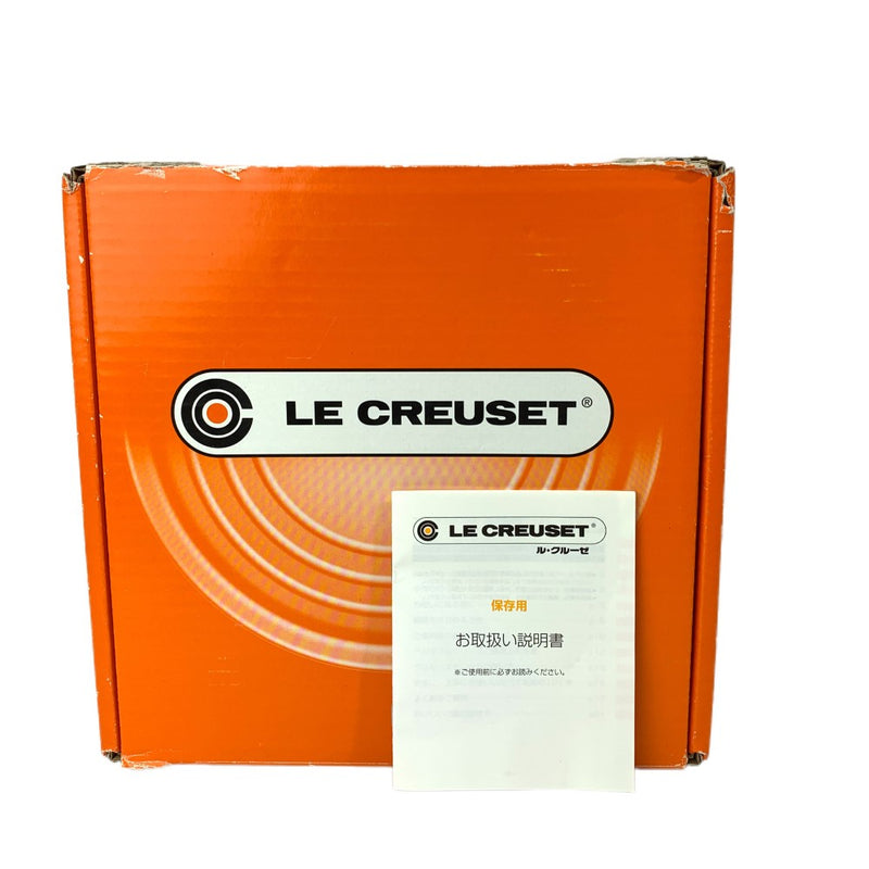 LE CREUSET(ルクルーゼ) 両手鍋 ココット・ロンド 22cm チェリーレッド 箱あり 【106059866005】