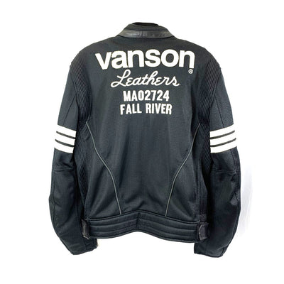 Vanson(バンソン)　メッシュジャケット XL  ブラック/インナーレッド VS14102S  【107108474003】