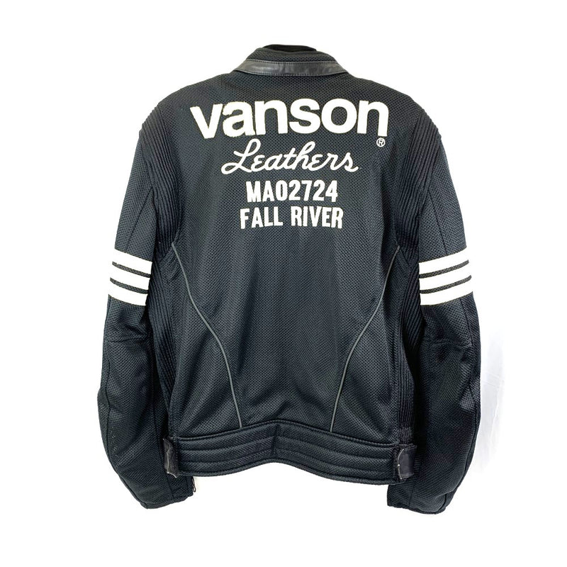 Vanson(バンソン)　メッシュジャケット XL  ブラック/インナーレッド VS14102S  【107108474003】
