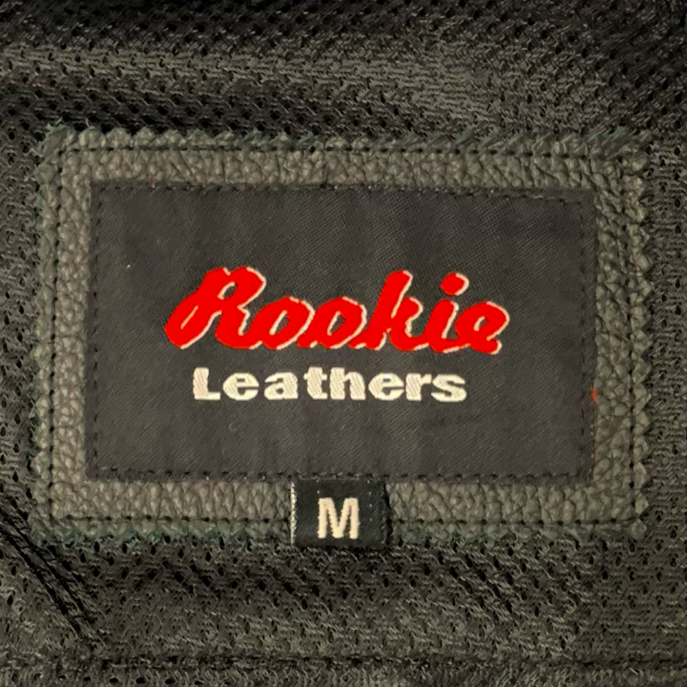 Rookie Leathers ブラック レザージャケット Mサイズ rlj-01n_18.jpg