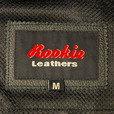 Rookie Leathers 牛革 シングルライダースジャケット サイズM ブラック レザージャケット ルーキーレザーズ 【107110862002】