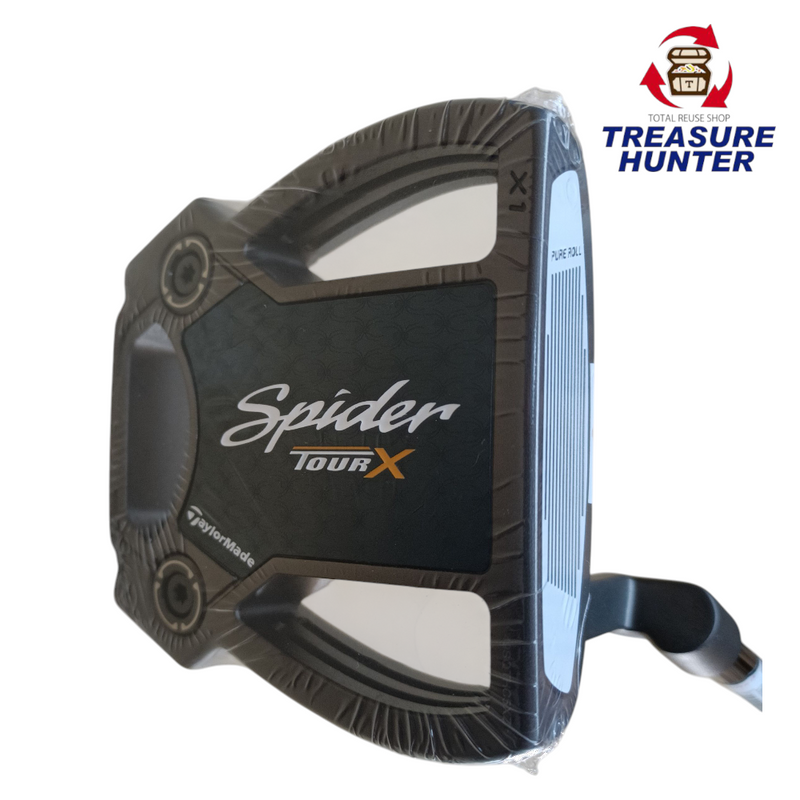 未使用品 テーラーメイド Taylormade Spider TOUR X スパイダーツアーX パター 34インチ クランクネック ガンメタル ヘッドカバー 【107111585002】