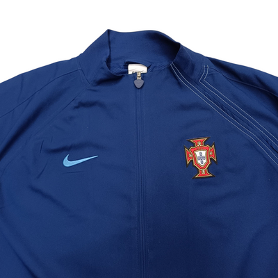 中古 ナイキ ポルトガル代表 リイシュー トラックジャケット 上下セット サイズ：XL/L 2004年 復刻 Portugal 2004 Reissue Apparelコレクション サッカー ネイビー 【107111730002】