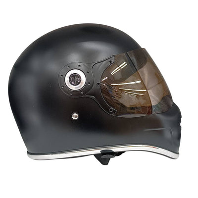 中古 RIDEZ フルフェイスヘルメット XX BLACK サイズ：L バイク用 ネオクラシック 収納袋 【107112365002】