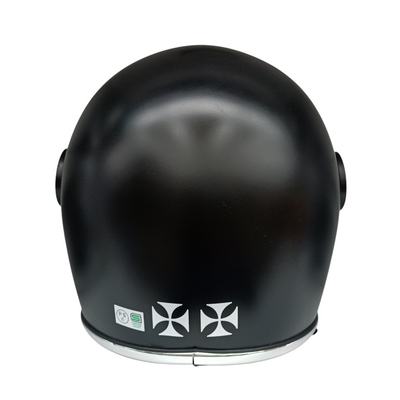 中古 RIDEZ フルフェイスヘルメット XX BLACK サイズ：L バイク用 ネオクラシック 収納袋 【107112365002】