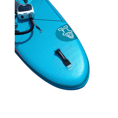 中古 STARBOARD iGO DELUXE LITE 11’2” x 31+” iGO DELUXE LITE ROLL サップボード 24-25 インフレータブル バッグ 電動ポンプ フィン リーシュコード 別売カーボンパドル ブルー 【107113067002】