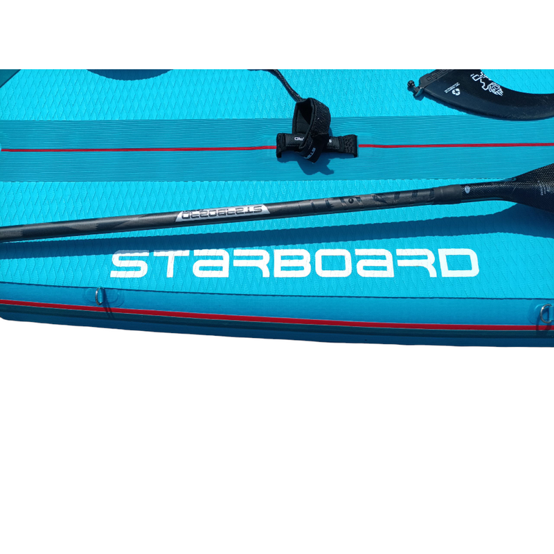 中古 STARBOARD iGO DELUXE LITE 11’2” x 31+” iGO DELUXE LITE ROLL サップボード 24-25 インフレータブル バッグ 電動ポンプ フィン リーシュコード 別売カーボンパドル ブルー 【107113067002】