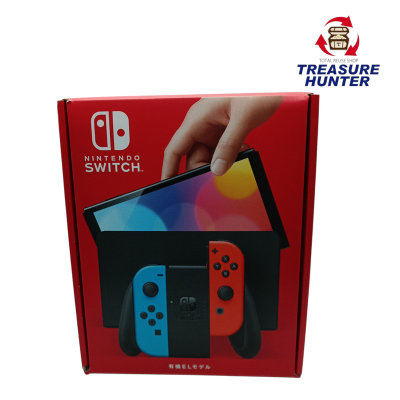 中古 美品 任天堂 Nintendo Switch 有機ELモデル 25年 ニンテンドースイッチ Joy-Con(L) ネオンブルー/(R) ネオンレッド HEG-S-KABAA 完品 【108072001002】