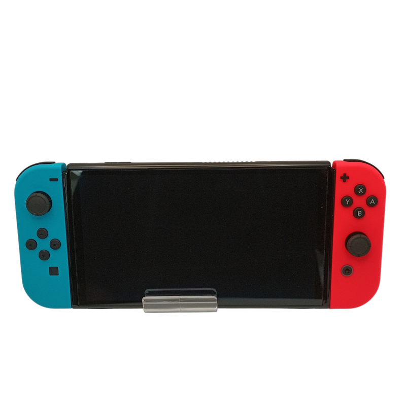 中古 美品 任天堂 Nintendo Switch 有機ELモデル 25年 ニンテンドースイッチ Joy-Con(L) ネオンブルー/(R) ネオンレッド HEG-S-KABAA 完品 【108072001002】
