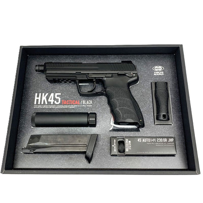 東京マルイ　HK45 タクティカル　サイレンサー付　ガスガン　ブラック　対象年齢18歳以上 【109050798005】