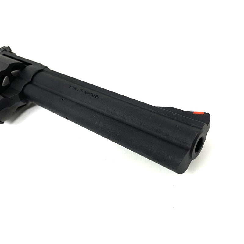 Marushin(マルシン)　モデルガン　M586　６インチ　ブラックヘビーウエイト　ハーフチェッカー木製グリップ銃　 【109057710005】