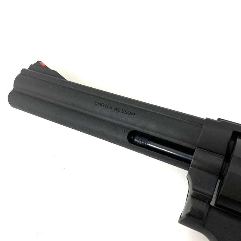 Marushin(マルシン)　モデルガン　M586　６インチ　ブラックヘビーウエイト　ハーフチェッカー木製グリップ銃　 【109057710005】