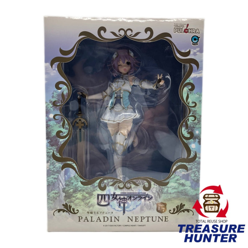 【中古品】プルクラ　四女神オンライン　CYBER DIMENSION NEPTUNE 聖騎士ネプテューヌ　フィギュア　全高：約21.5cm 【109059544007】
