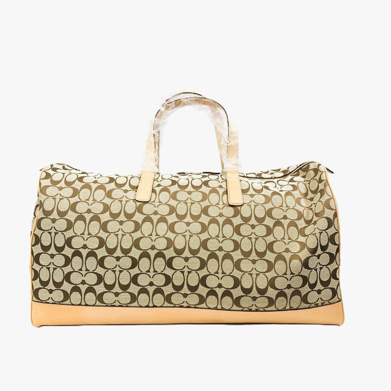 COACH(コーチ) シグネクチャー 2wayボストンバッグ 4254 キャンバス×レザー ブラウン 未使用保管品 【109075538003】