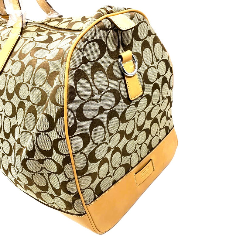 COACH(コーチ) シグネクチャー 2wayボストンバッグ 4254 キャンバス×レザー ブラウン 未使用保管品 【109075538003】