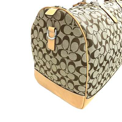 COACH(コーチ) シグネクチャー 2wayボストンバッグ 4254 キャンバス×レザー ブラウン 未使用保管品 【109075538003】