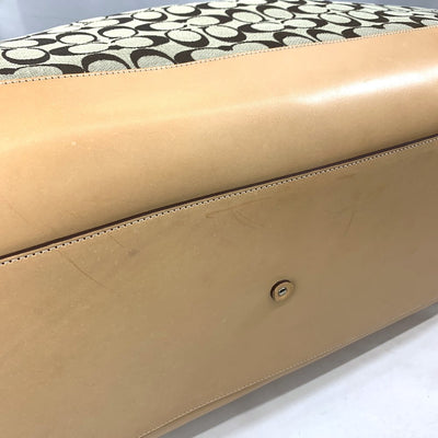COACH(コーチ) シグネクチャー 2wayボストンバッグ 4254 キャンバス×レザー ブラウン 未使用保管品 【109075538003】