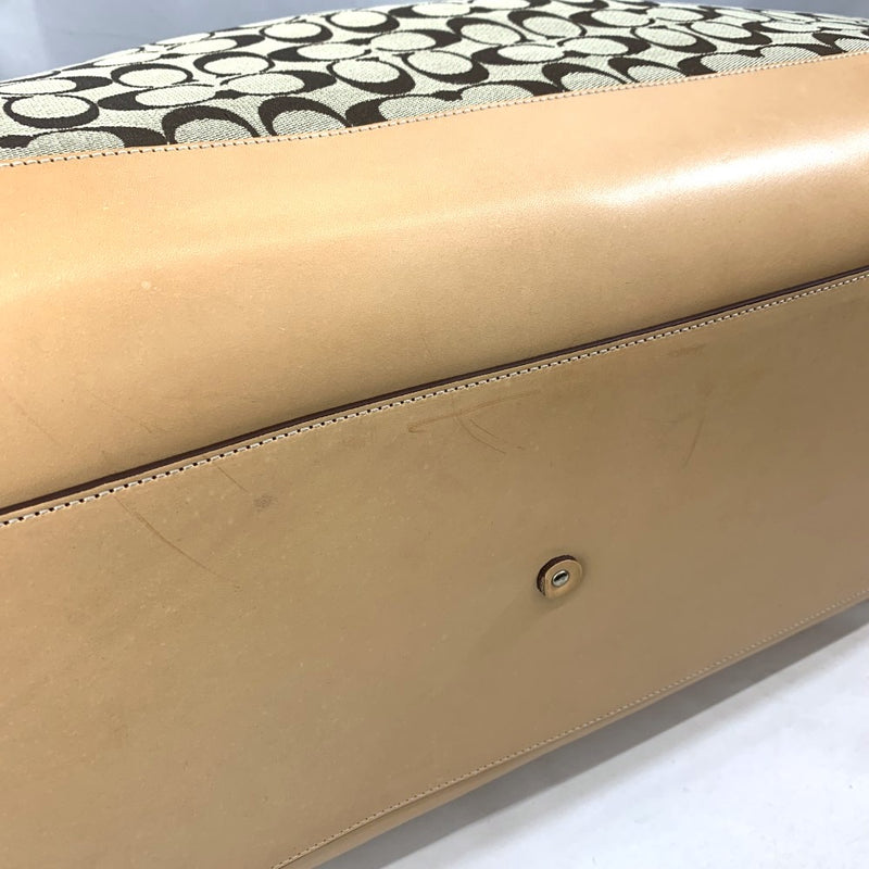 COACH(コーチ) シグネクチャー 2wayボストンバッグ 4254 キャンバス×レザー ブラウン 未使用保管品 【109075538003】
