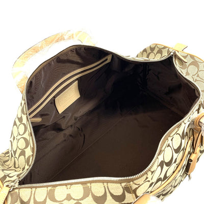 COACH(コーチ) シグネクチャー 2wayボストンバッグ 4254 キャンバス×レザー ブラウン 未使用保管品 【109075538003】