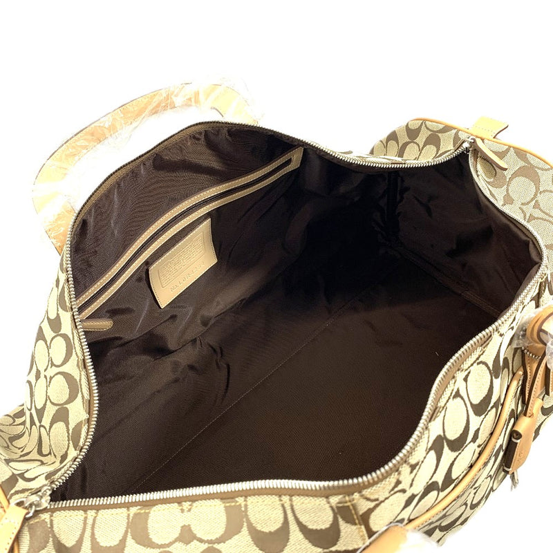 COACH(コーチ) シグネクチャー 2wayボストンバッグ 4254 キャンバス×レザー ブラウン 未使用保管品 【109075538003】