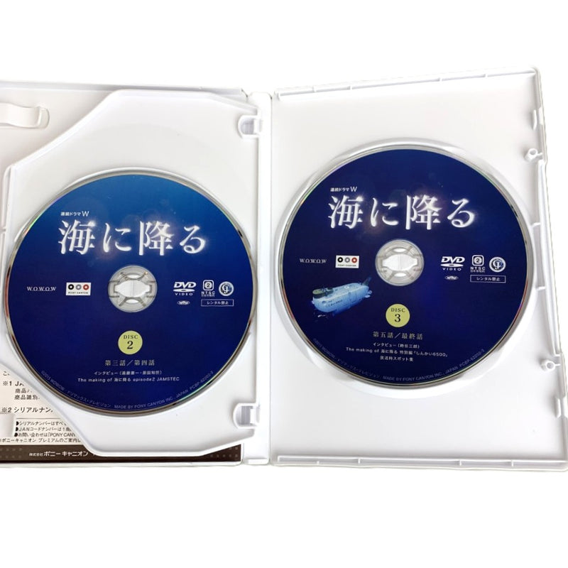 連続ドラマW　海に降る　DVD-BOX　DVD3枚組　有村架純主演　ポニーキャニオン 【112045660005】