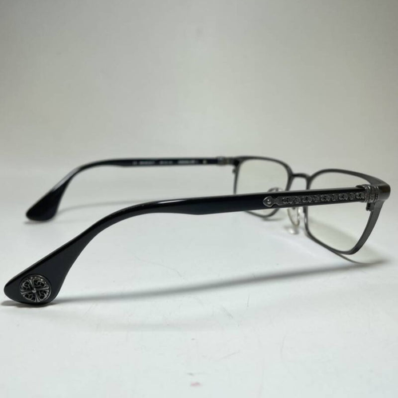 【大阪梅田購入インボイス付き】クロムハーツ アイウェア GROWLER I SV925 ブラック 眼鏡 メガネ CHROME HEARTS 【240001016494】