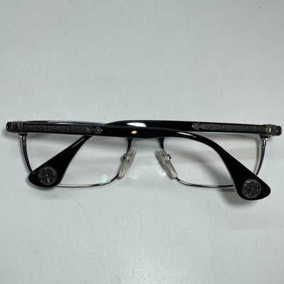 【大阪梅田購入インボイス付き】クロムハーツ アイウェア GROWLER I SV925 ブラック 眼鏡 メガネ CHROME HEARTS 【240001016494】