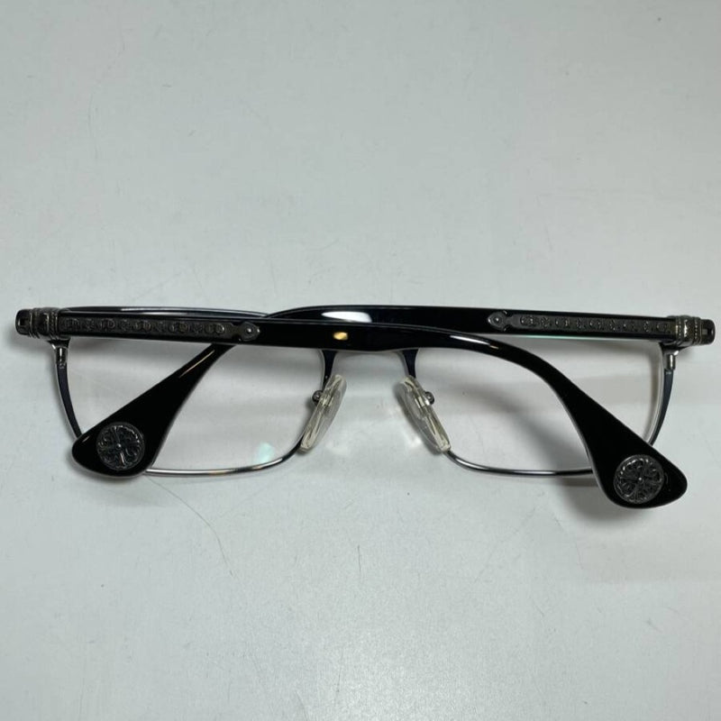 【大阪梅田購入インボイス付き】クロムハーツ アイウェア GROWLER I SV925 ブラック 眼鏡 メガネ CHROME HEARTS 【240001016494】
