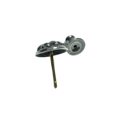 【インボイス付き】クロムハーツ ルビー入り クロスボール スタッド ピアス 925/14K CHROME HEARTS CRS STUD 【240001016634】