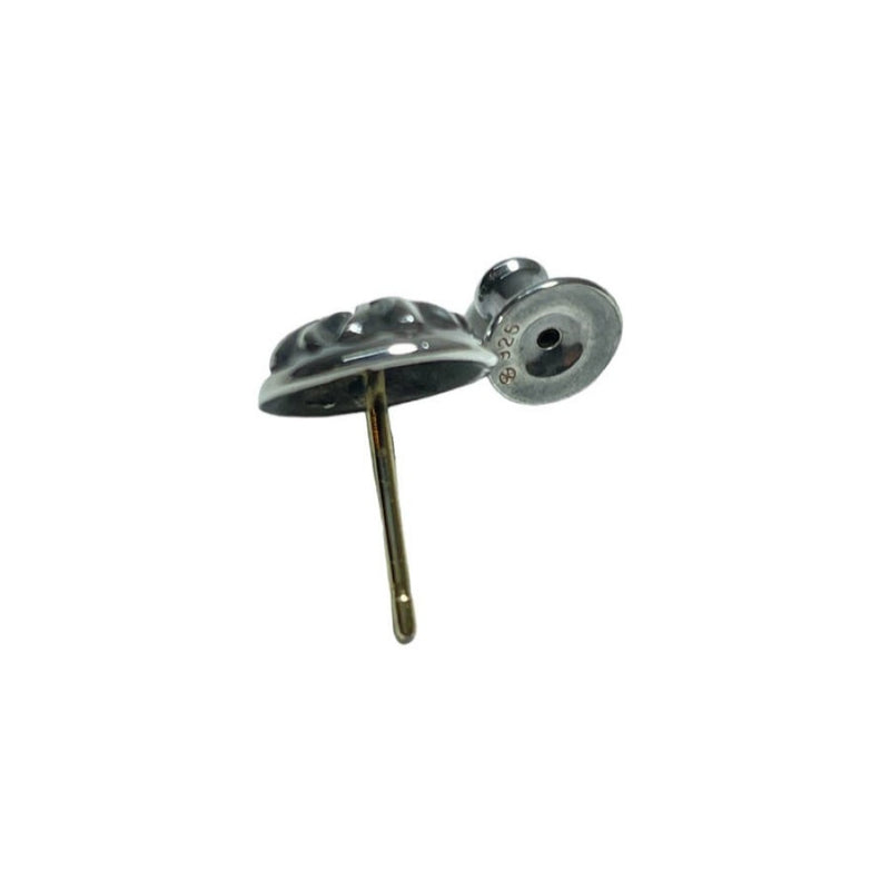 【インボイス付き】クロムハーツ ルビー入り クロスボール スタッド ピアス 925/14K CHROME HEARTS CRS STUD 【240001016634】