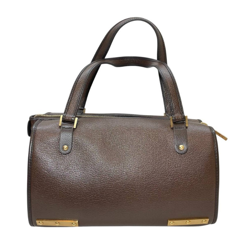 デルボー アストリッド ミニボストンバッグ オールレザー ゴールド金具 DELVAUX ASTRID ハンドバッグ ブラウン 【240001017741】