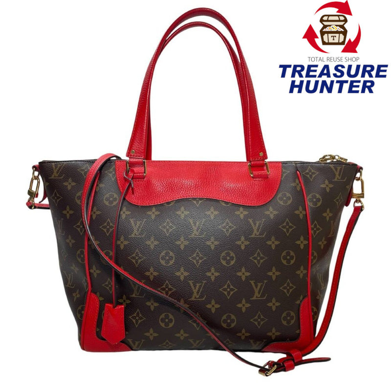 ルイヴィトン モノグラム エストレーラMM M51193 コクリコ 2WAYショルダーバッグ トートバッグ 斜め掛け レッド LOUIS VUITTON 【240001017913】