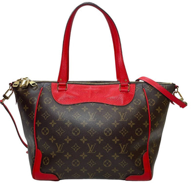 ルイヴィトン モノグラム エストレーラMM M51193 コクリコ 2WAYショルダーバッグ トートバッグ 斜め掛け レッド LOUIS VUITTON 【240001017913】
