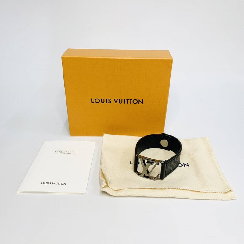 ルイ・ヴィトン ブラスレ・ホッケンハイム ブレスレット モノグラム エクリプス M6295 21 LOUIS VUITTON 【240005005015】