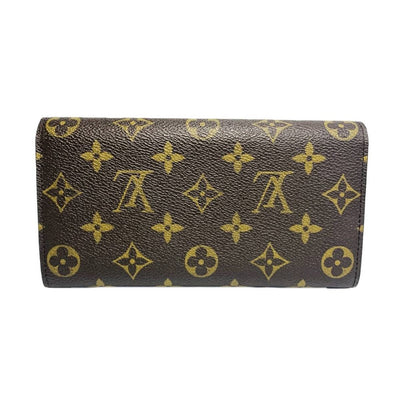 ルイ ヴィトン モノグラム ポシェット ポルトモネ クレディ 二つ折り 長財布 M61725 LOUIS VUITTON  【2400050052574】